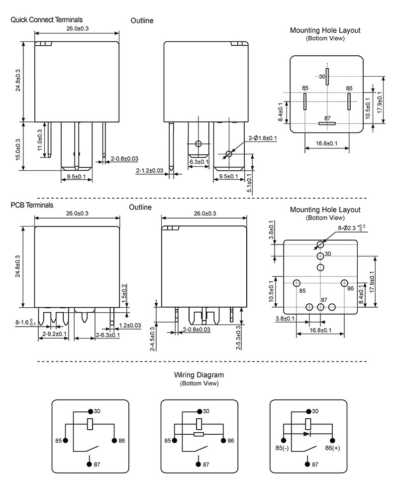 hke cma35 6v 12v 24vdc 1 form a contact heavy duty general purpose automotive relay 2