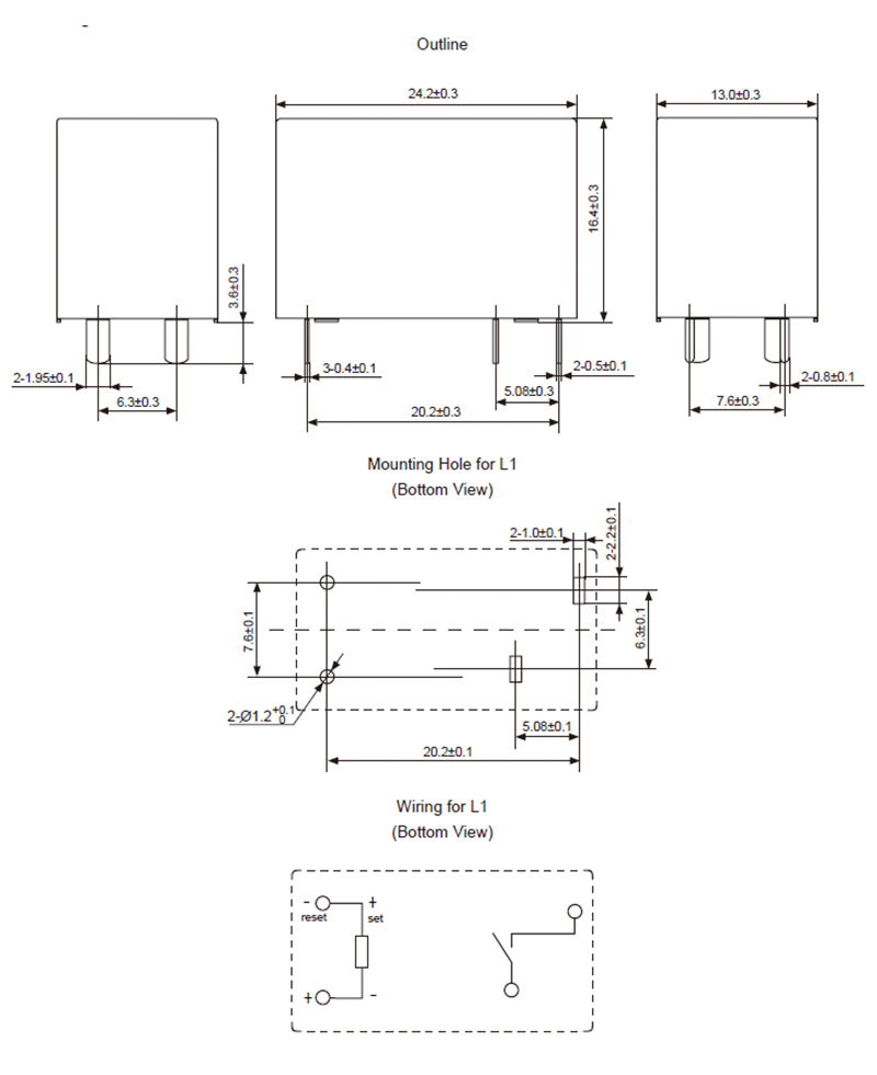 hke hke18 3v 5v 6v 9v 12v 24v 48vdc 1 form a and c contact magnetic latching relay 3