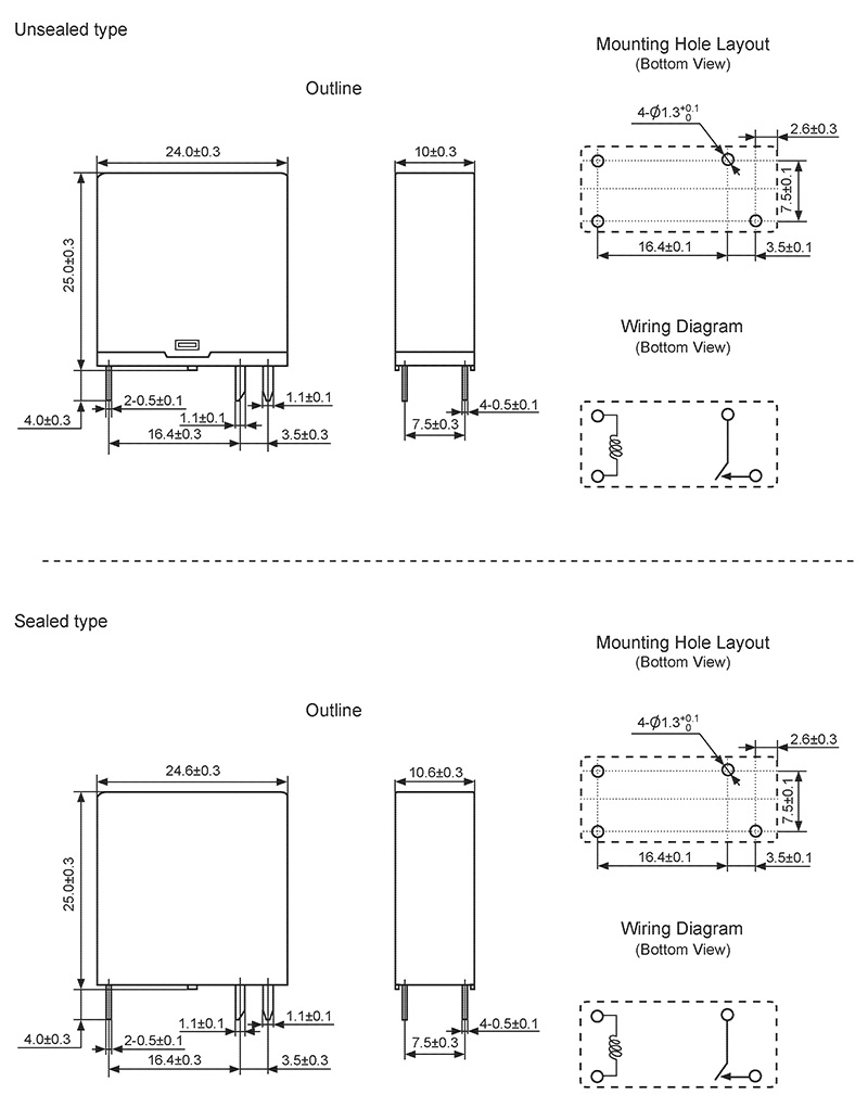 hke hrm3 3v 5v 6v 9v 12v 24v 48vdc 1 form a contact power relay 7